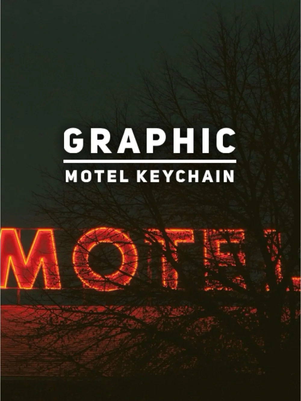 Unlisted Graphic Transfer Motel Keychain